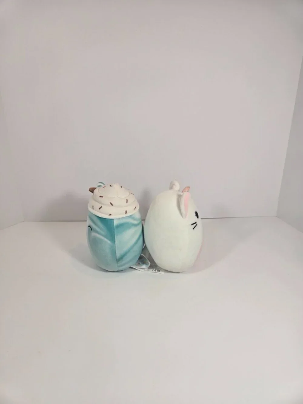 Squishmallows Boo Ghost Cat Unicorn & Brina Ice Cream 5” Plush Lot of 2